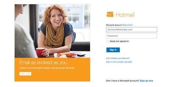 Hotmail Entrar